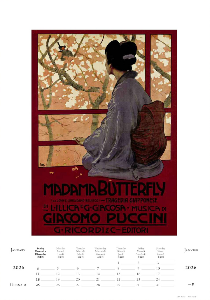 IFI 2026 Large Calendar - Opera