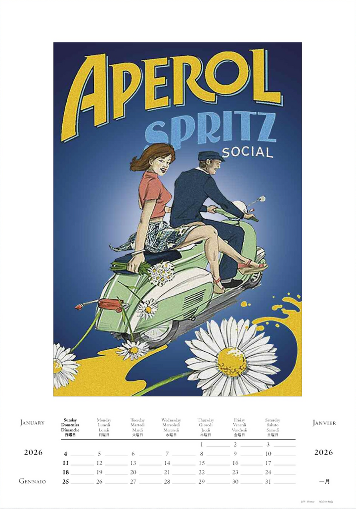 IFI 2026 Large Calendar - Aperitivo