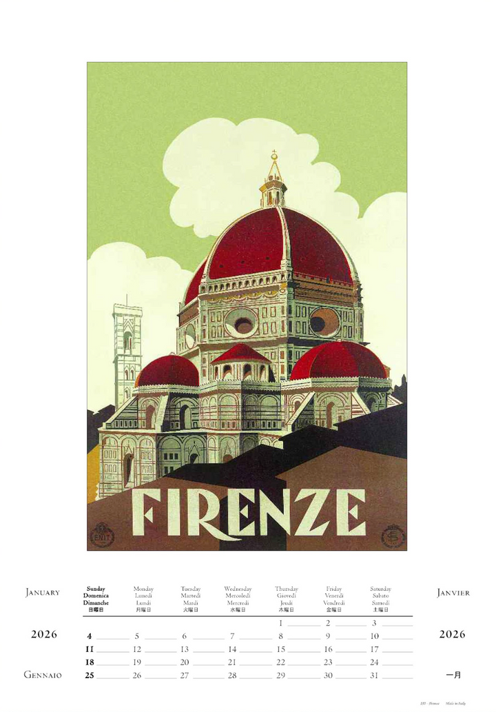 IFI 2026 Large Calendar - Vacanze Italiane