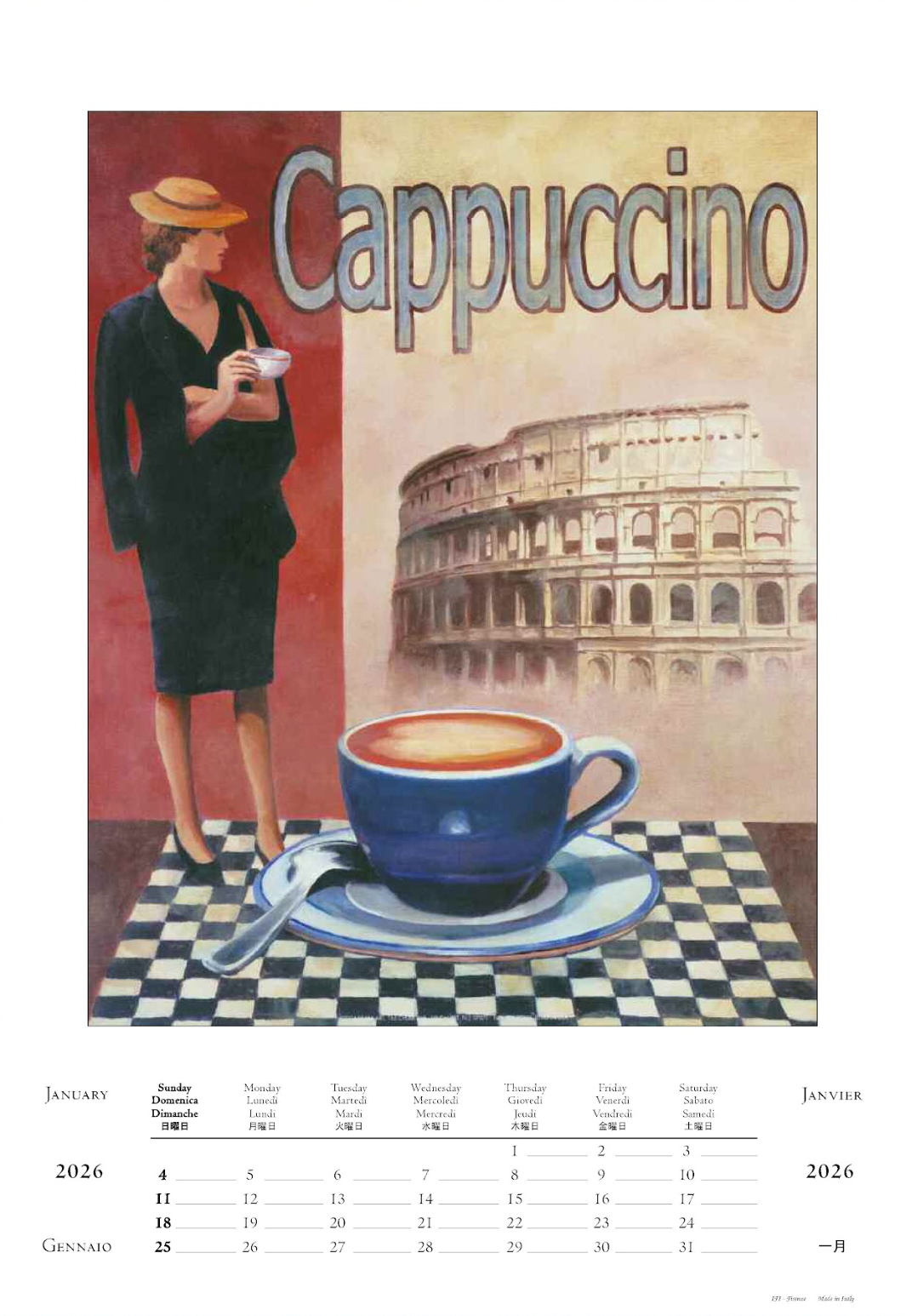 IFI 2026 Large Calendar - Vintage Posters