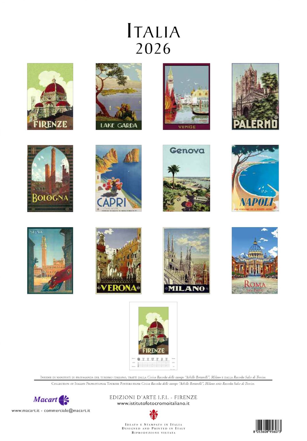 IFI 2026 Large Calendar - Italia