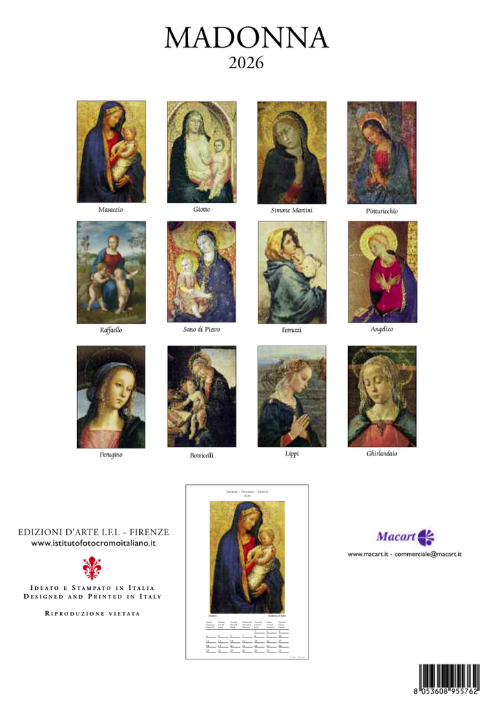 IFI 2026 Medium Calendar - Madonna