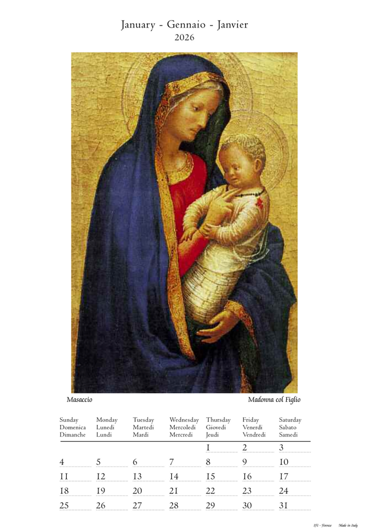 IFI 2026 Medium Calendar - Madonna