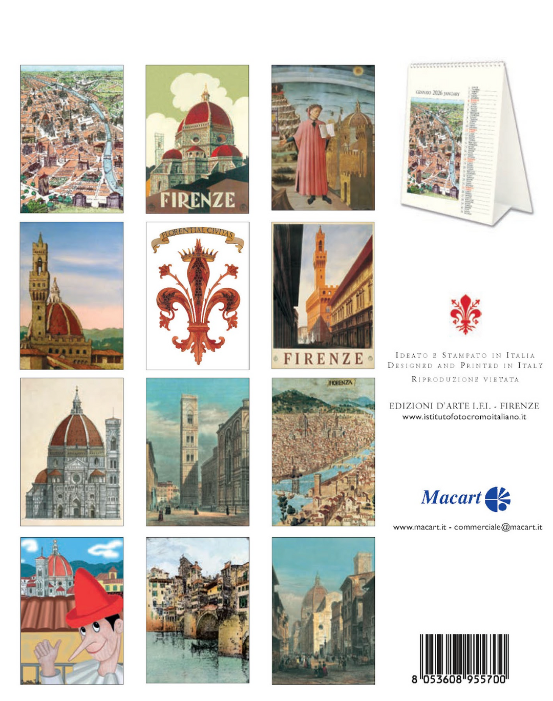 IFI 2026 Desk Calendar - Firenze