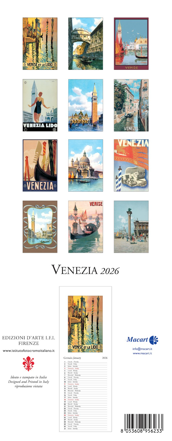 IFI 2026 Slim Calendar - Venezia
