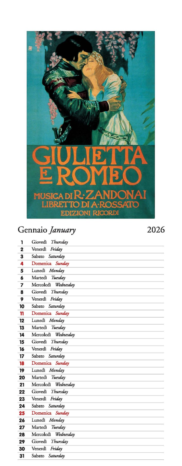 IFI 2026 Slim Calendar - Opera