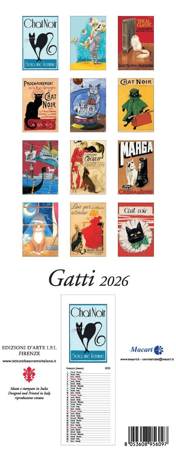 IFI 2026 Slim Calendar - Gatti