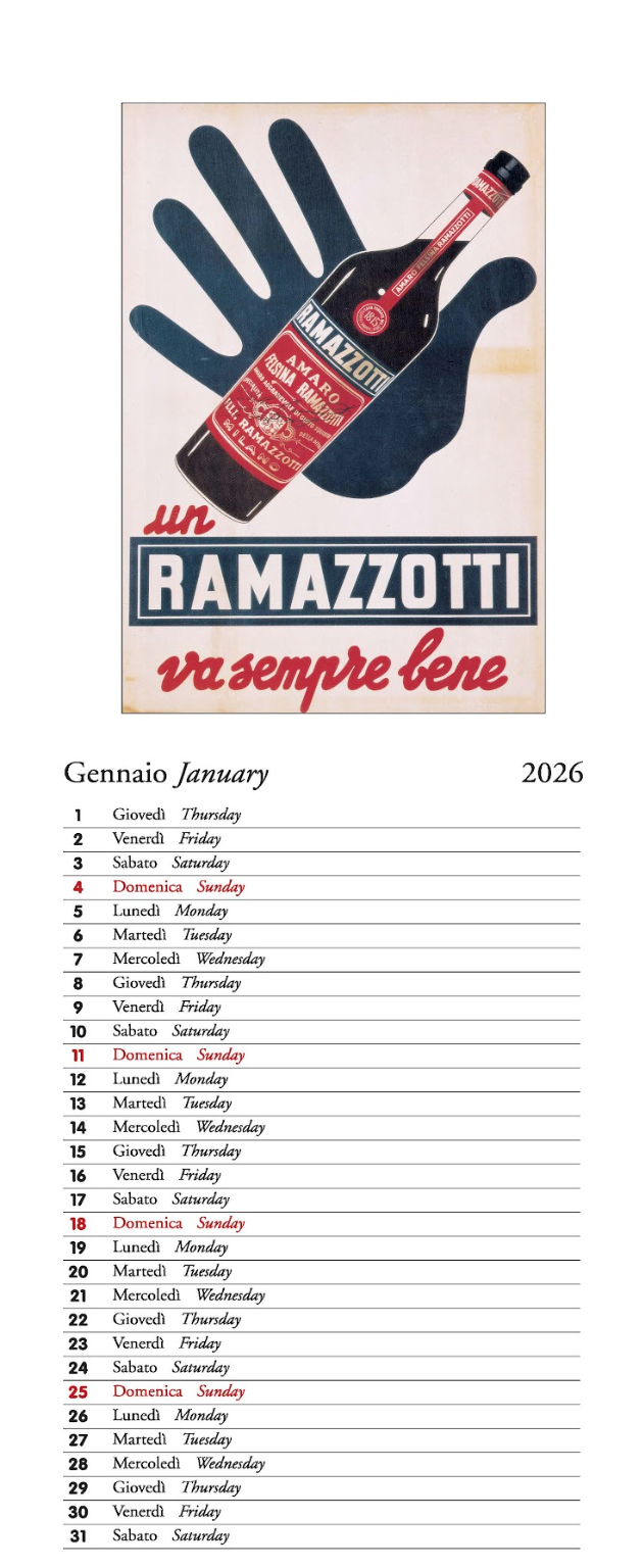 IFI 2026 Slim Calendar - Cocktails