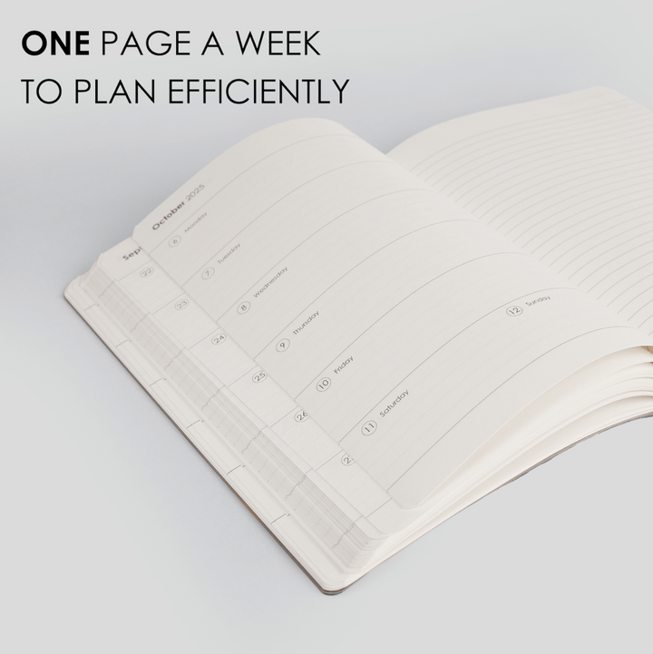 MyPaperclip 2026 Hard Cover A5 Weekly Planner - Orange