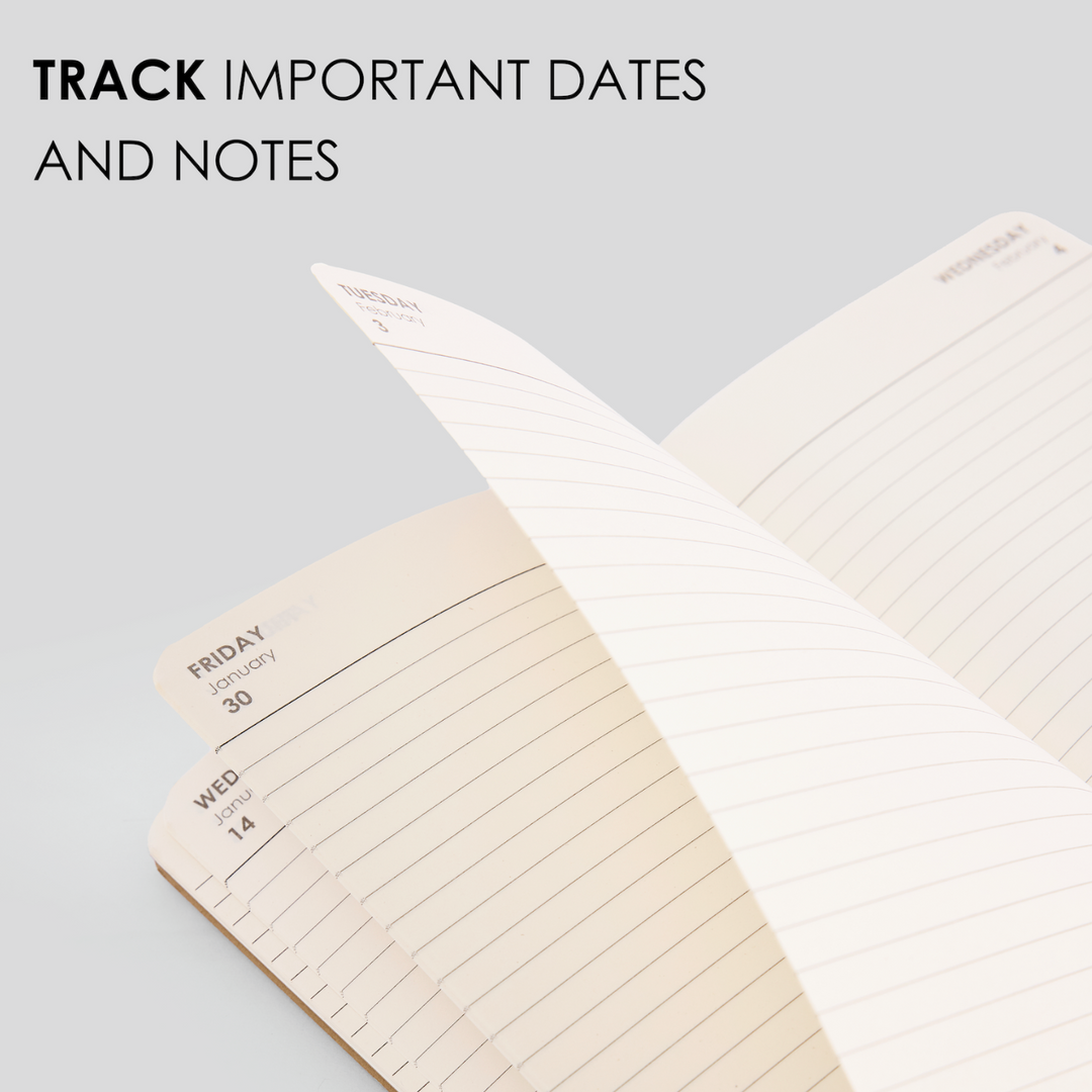 MyPaperclip 2026 Hard Cover Daily Planner - Black