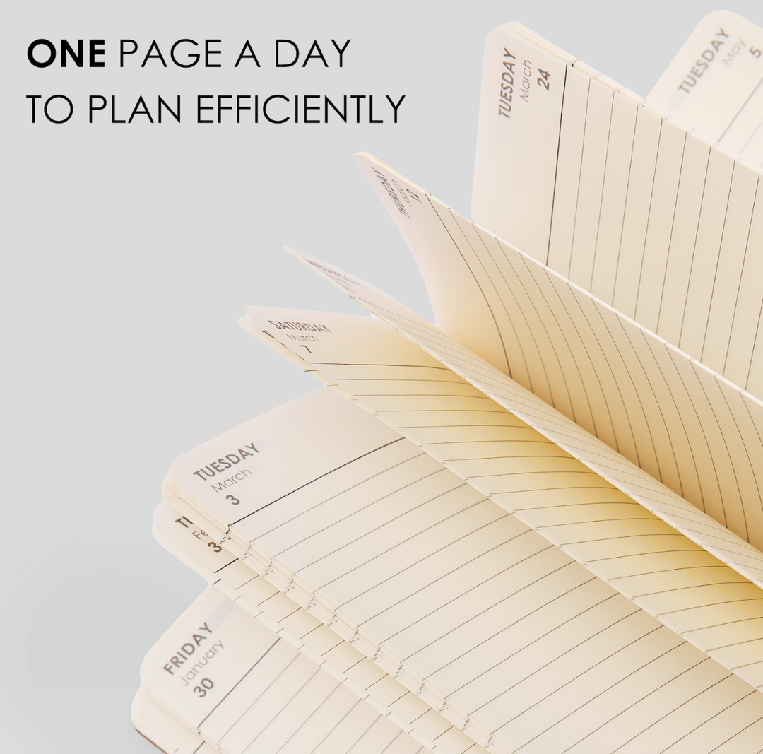MyPaperclip 2026 Hard Cover Daily Planner - Brown
