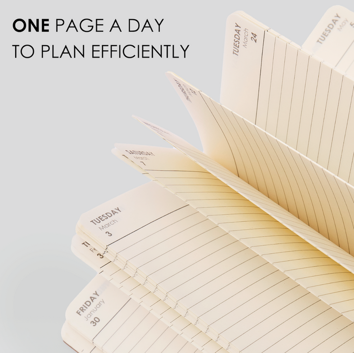 MyPaperclip 2026 Paper Cover A5  Daily Planner - Imperial Blue