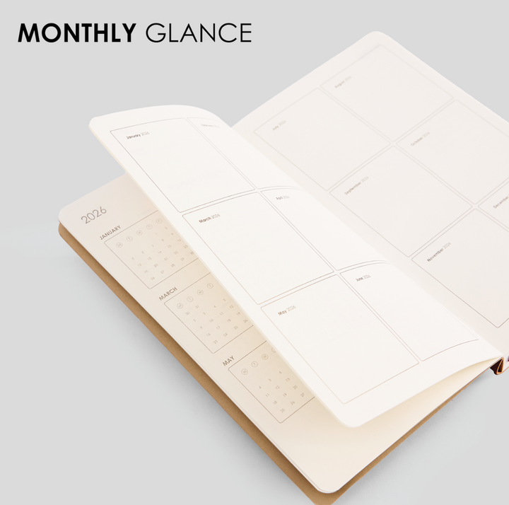 MyPaperclip 2026 Hard Cover Daily Planner - Navy Blue