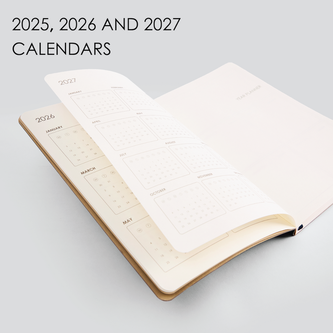 MyPaperclip 2026 Paper Cover A5 Slim Daily Planner - Raspberry
