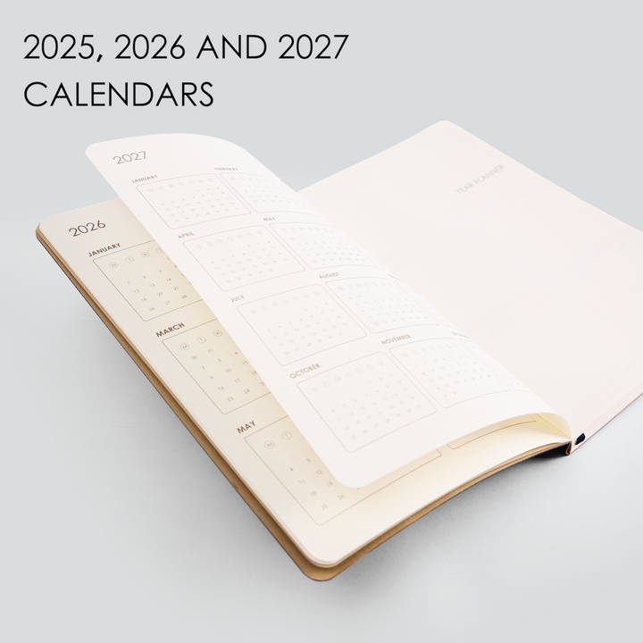 MyPaperclip 2026 Paper Cover A5 Slim Daily Planner - Raspberry