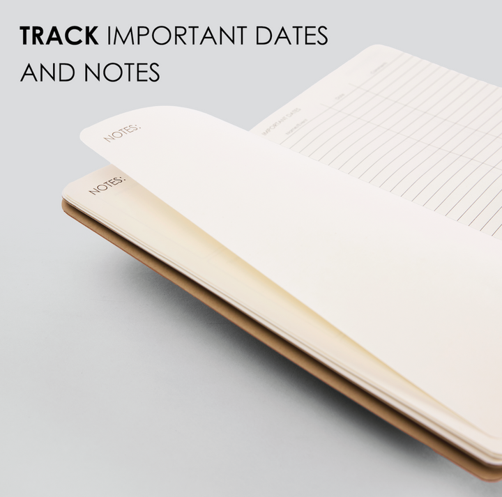 MyPaperclip 2026 Vegan Leather A5 Slim Weekly Planner - Tan