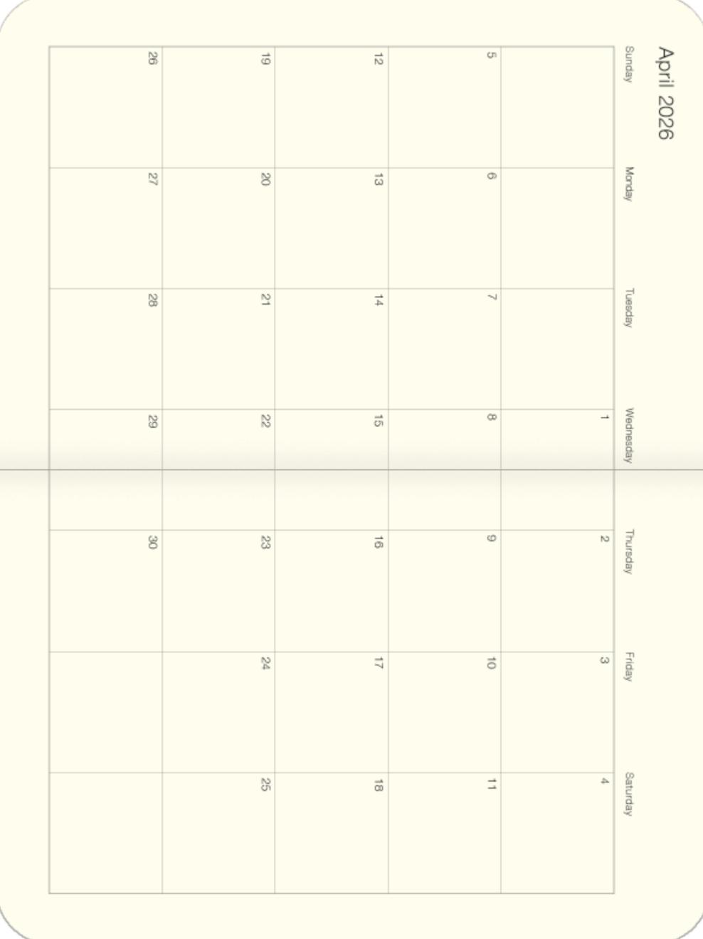 2026 Cavallini Planner - Language of Flowers