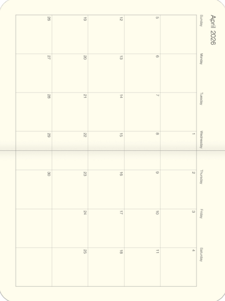 2026 Cavallini Planner - Language of Flowers