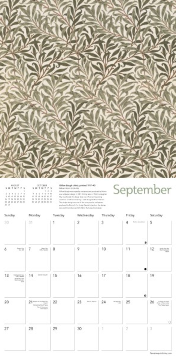 2026 Flame Tree Wall Calendar - William Morris Gallery