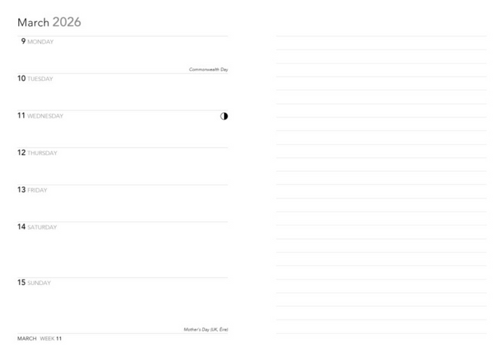 Flame Tree 2026 Diary - William Morris Acanthus
