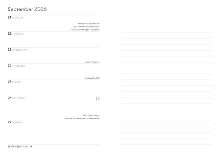 Flame Tree 2026 Diary - William Morris Acanthus