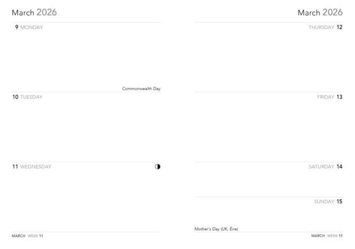 Flame Tree 2026 Diary - Bodleian Libraries Bookshelves