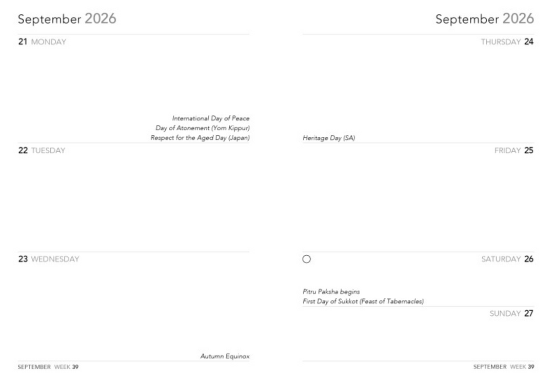 Flame Tree 2026 Diary - Bodleian Libraries Bookshelves