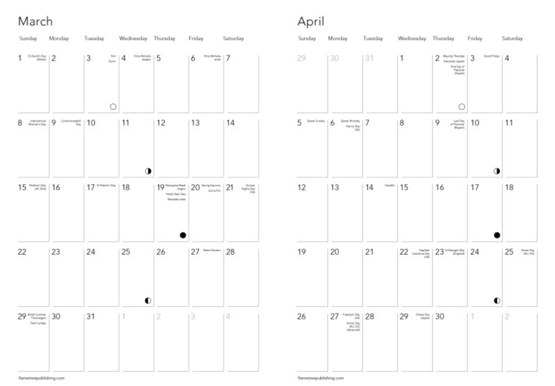 Flame Tree 2026 Diary - Bodleian Libraries Bookshelves