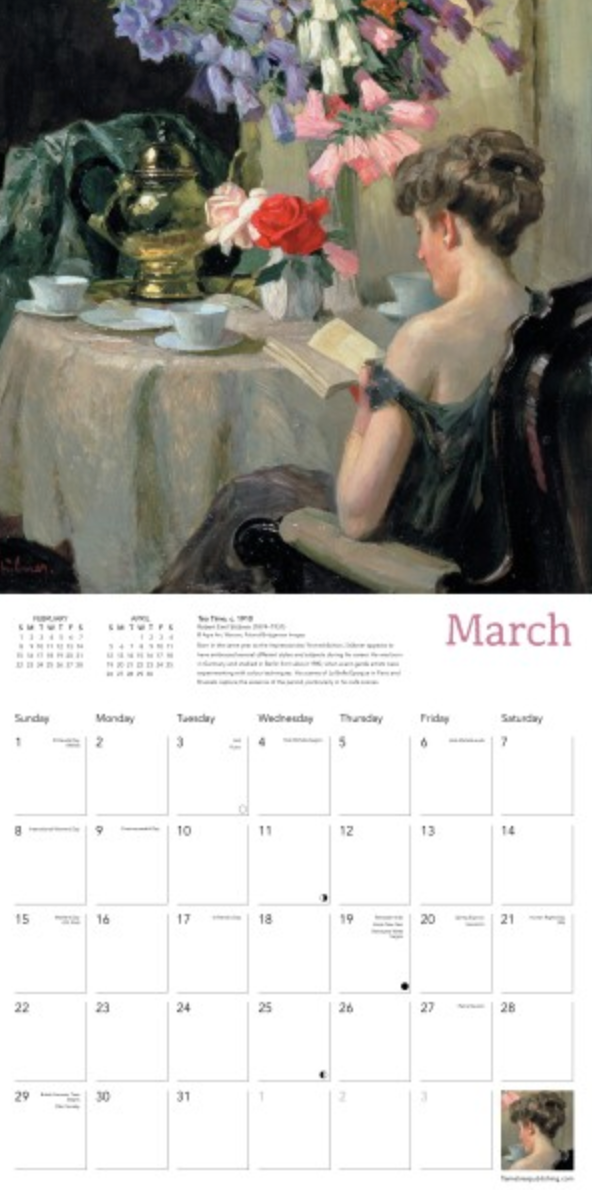 2026 Flame Tree Wall Calendar - The Book Lovers