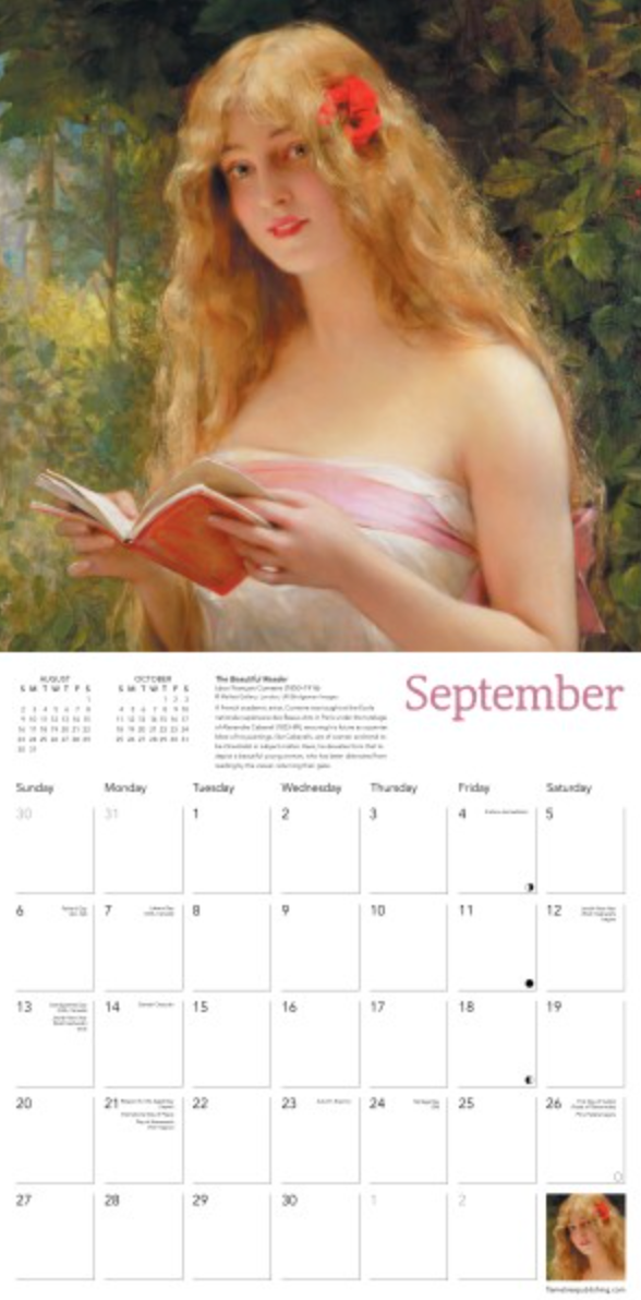2026 Flame Tree Wall Calendar - The Book Lovers