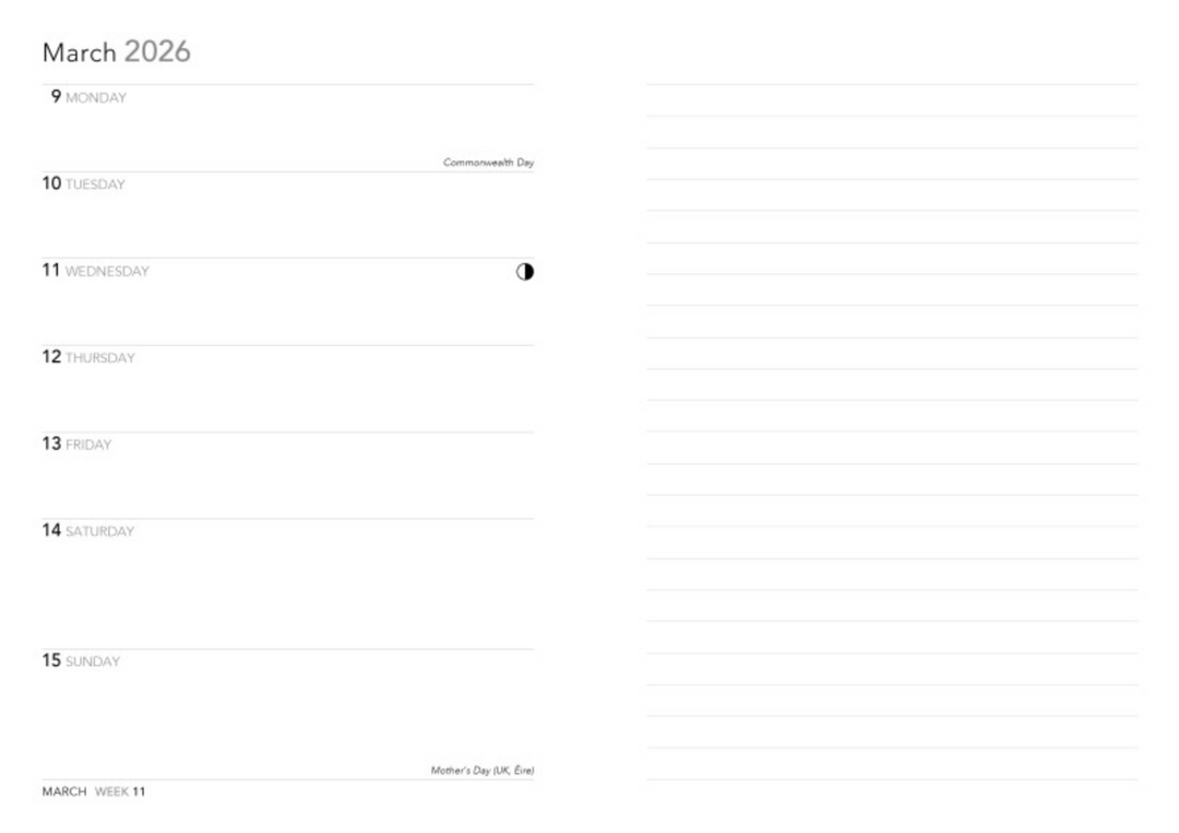 Flame Tree 2026 Diary - Jade Mosinski Botanical Bee