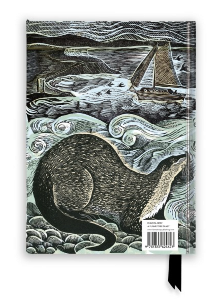 Flame Tree 2026 Diary - Angela Harding Shetland Otter