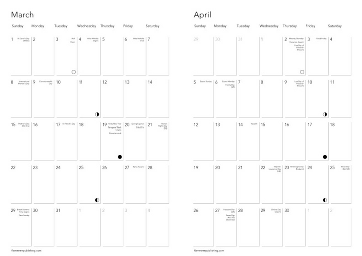 Flame Tree 2026 Diary - Angela Harding Shetland Otter