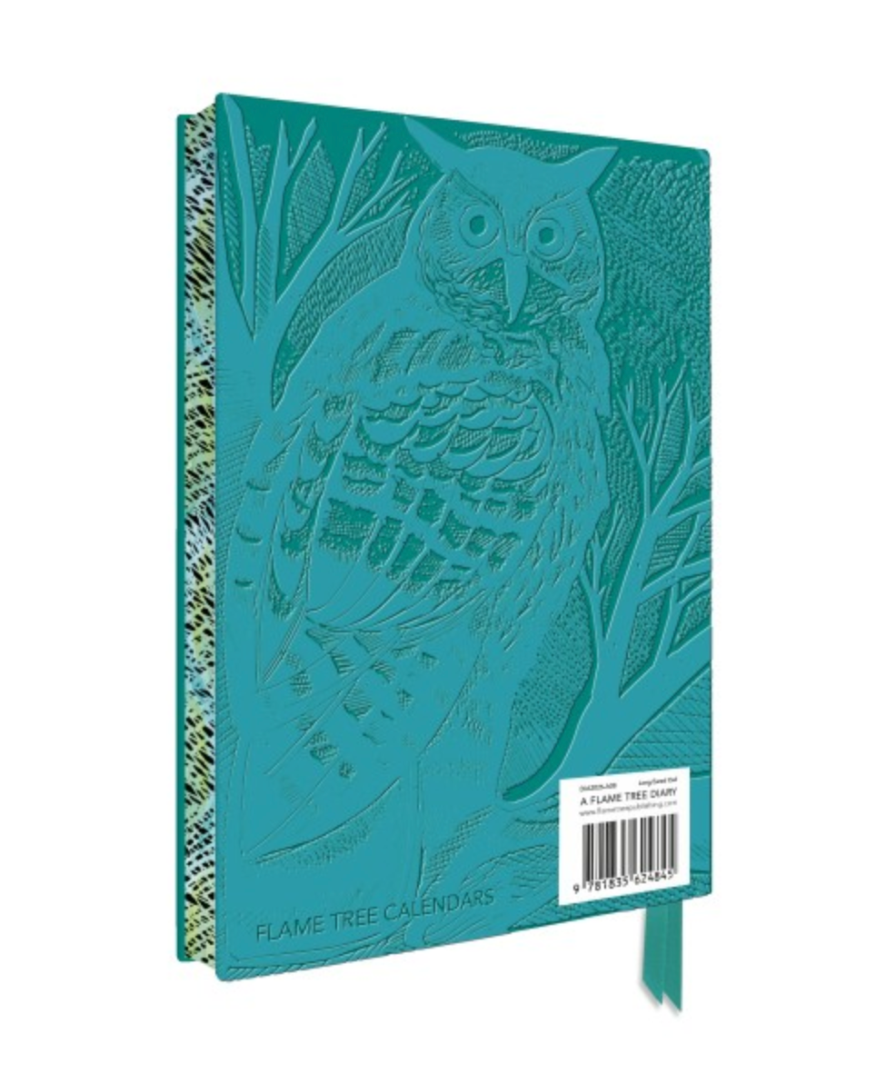 Flame Tree 2026 Diary - Angela Harding Long Eared Owl