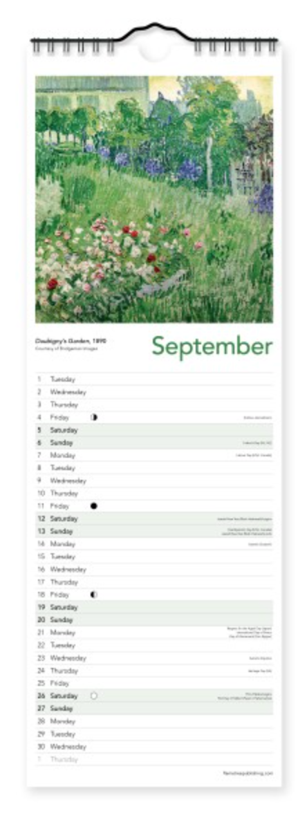 2026 Flame Tree Mini Calendar - Vincent van Gogh