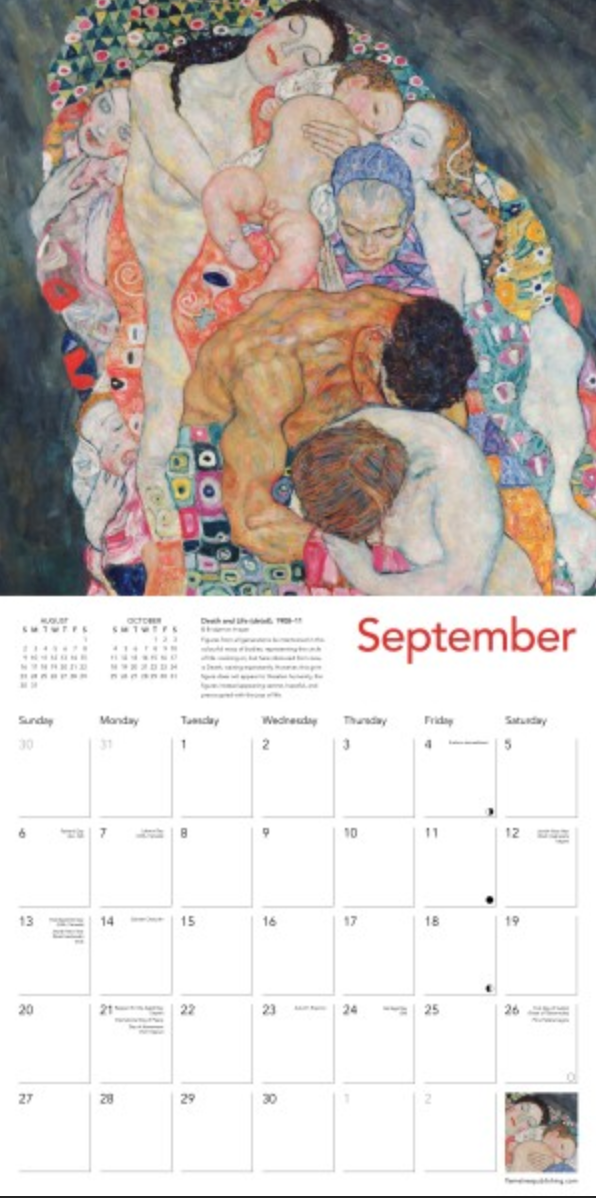2026 Flame Tree Wall Calendar - Gustav Klimt