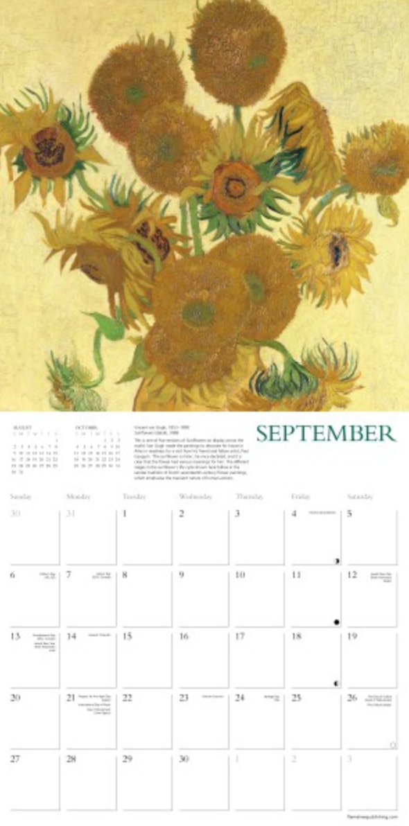2026 Flame Tree Wall Calendar - The National Gallery