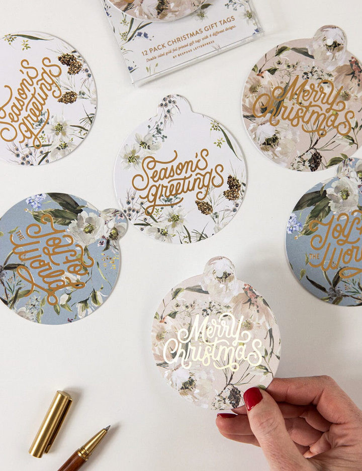 Bespoke Gift Tag Pack - A Christmas Garden
