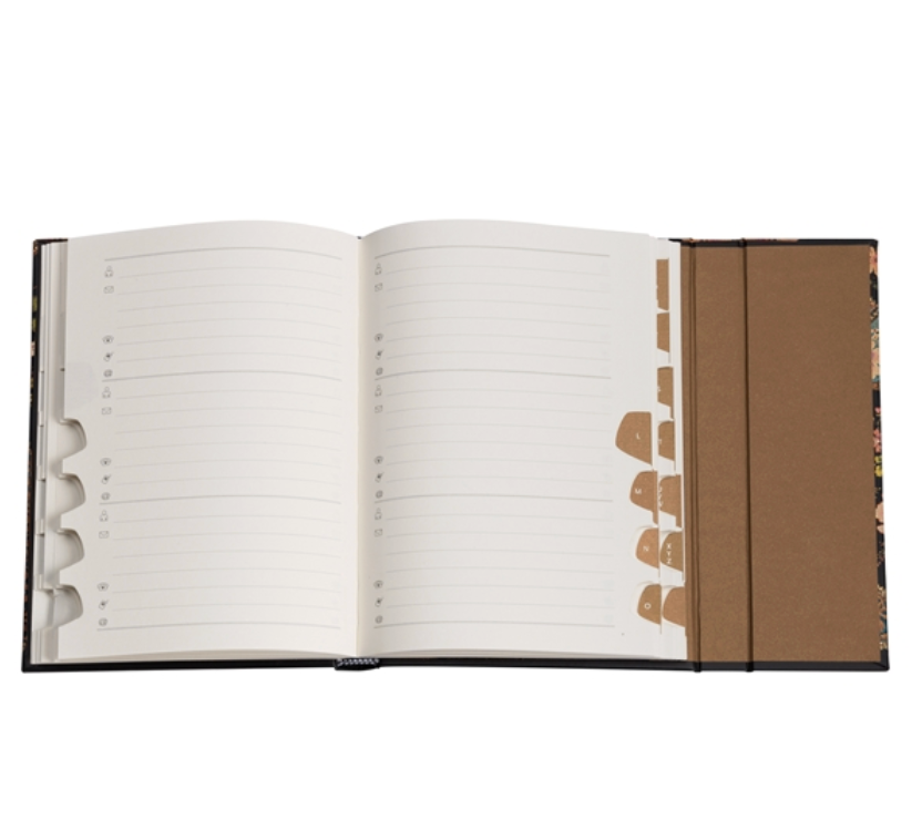 Paperblanks Address Book - Kara-ori Japanese Kimono, Midi