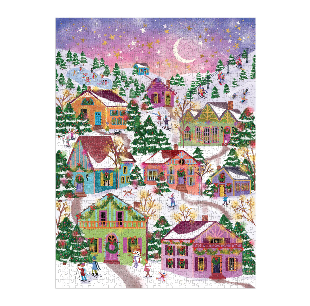 Galison 1000 Piece Puzzle - Snowcap Village