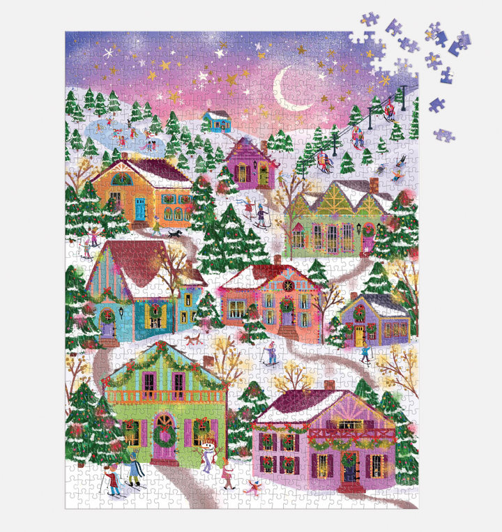 Galison 1000 Piece Puzzle - Snowcap Village