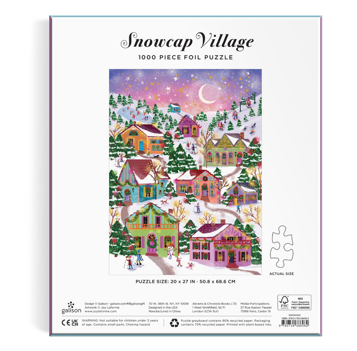 Galison 1000 Piece Puzzle - Snowcap Village