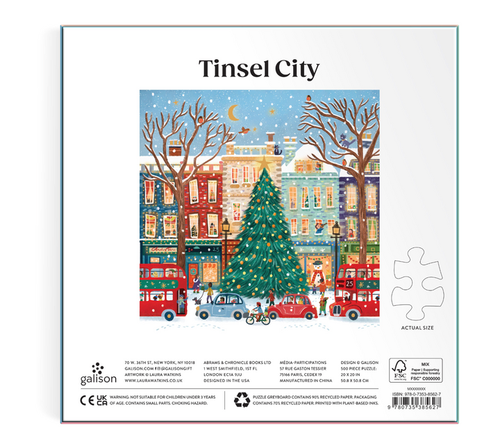 Galison 500 Piece Puzzle - Tinsel City