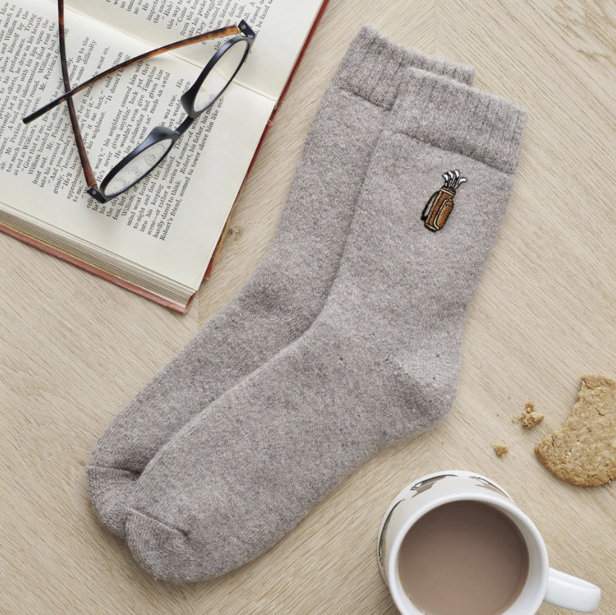 Sweet William Wool Socks - Golf Bag and Clubs