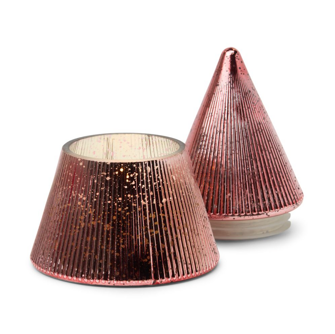 Stacked Tree Candle - Pink Peppermint