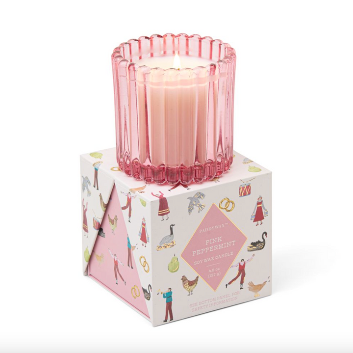 Holiday Merry Candle - Pink Peppermint