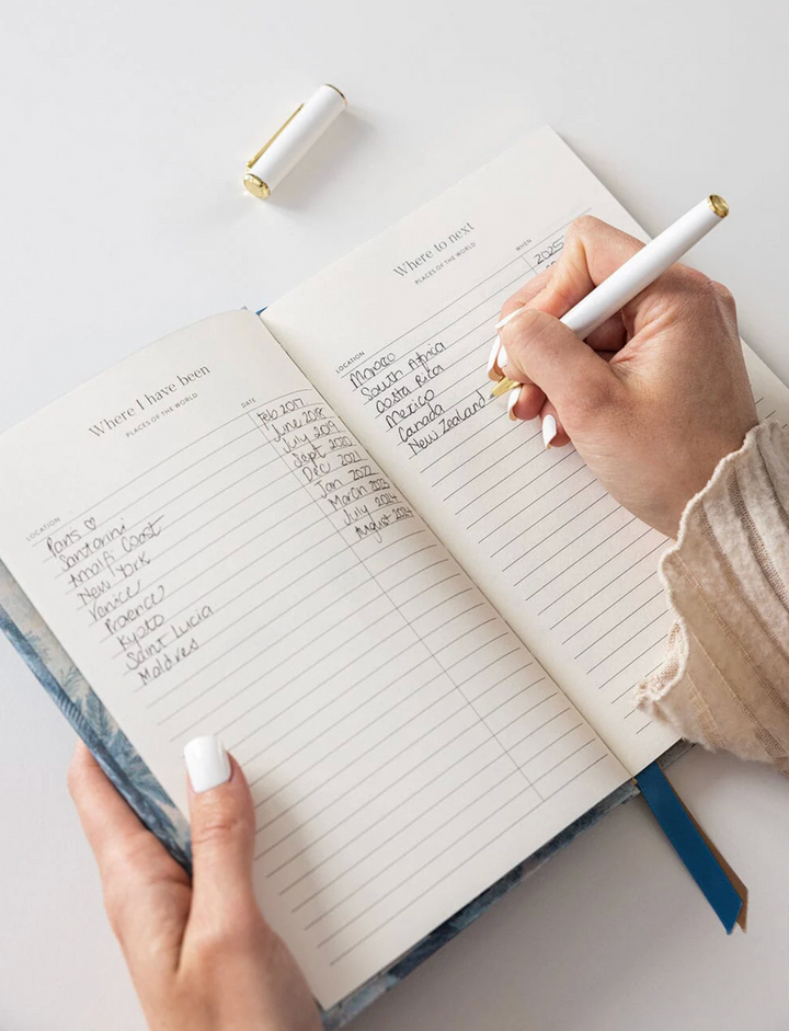 Bespoke Linen Travel Journal
