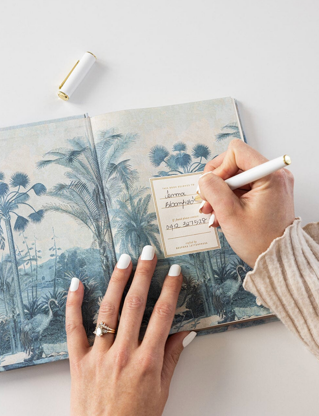 Bespoke Linen Travel Journal