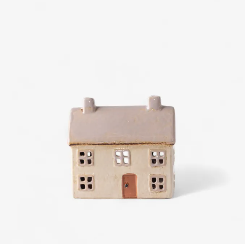 Alsac Cottage Tea Light - Light Grey
