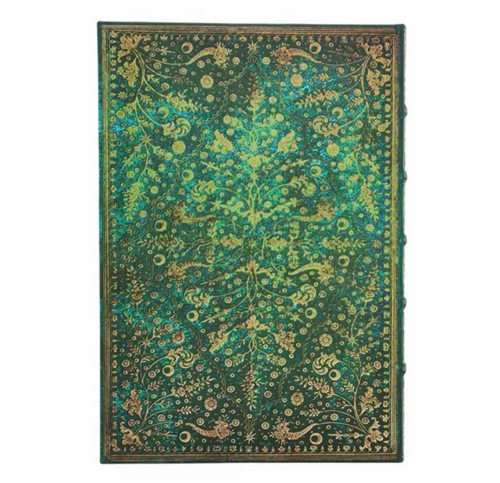 Hard Cover Journal - Emerald Flower